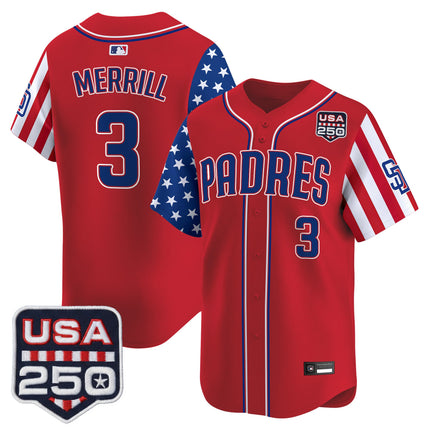 Men's San Diego Padres "America250 Edition" Vapor Premier Limited Jersey - All Stitched