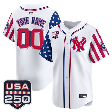 Yankees "America250 Edition" Vapor Premier Limited Custom Jersey - All Stitched