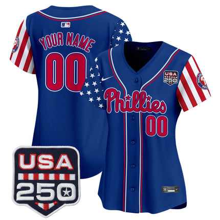 Philadelphia Phillies America250 Edition Vapor Premier Limited Custom Jersey - All Stitched