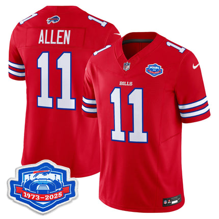 Men's Buffalo Bills 1973 - 2025 Farewell Season Patch Vapor Limited Jersey - All Stitched