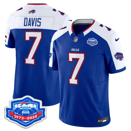 Men's Buffalo Bills 1973 - 2025 Farewell Season Patch Vapor Limited Jersey - All Stitched