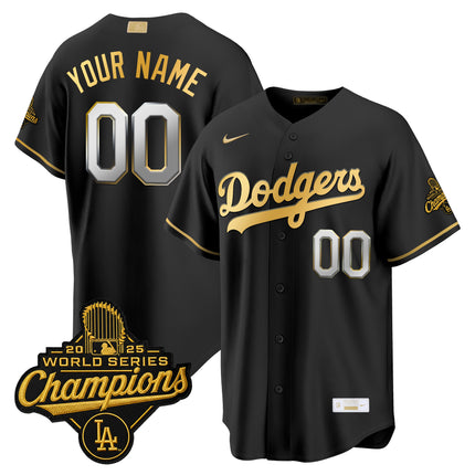 Los Angeles Dodgers "Gold Collection" Premier Limited Custom Jersey - All Stitched