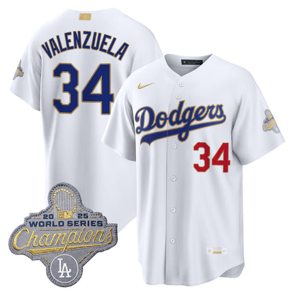 Men's Los Angeles Dodgers "Gold Collection" Premier Limited Jersey - All Stitched