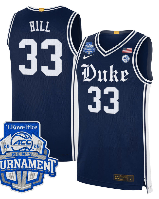 Men's Duke Blue Devils 2026 ACC Conference Tournament Champions Basketball Jersey - All Stitched