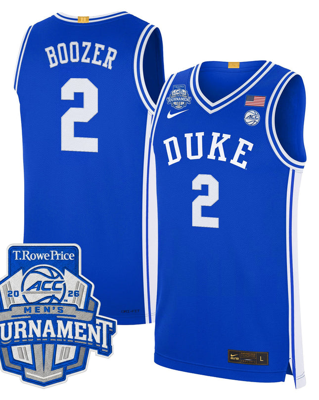 Men's Duke Blue Devils 2026 ACC Conference Tournament Champions Basketball Jersey - All Stitched