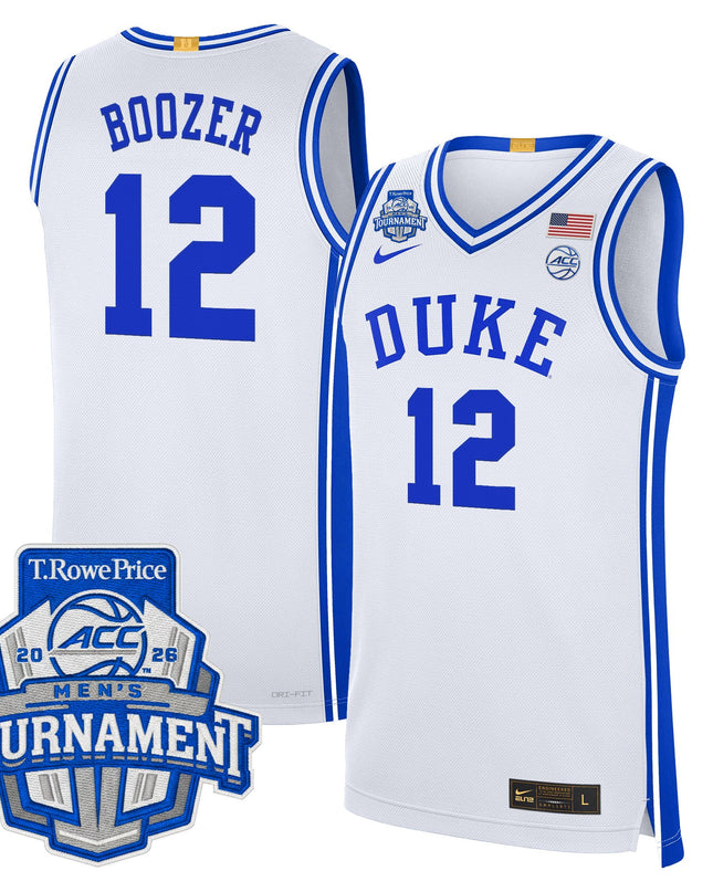 Men's Duke Blue Devils 2026 ACC Conference Tournament Champions Basketball Jersey - All Stitched
