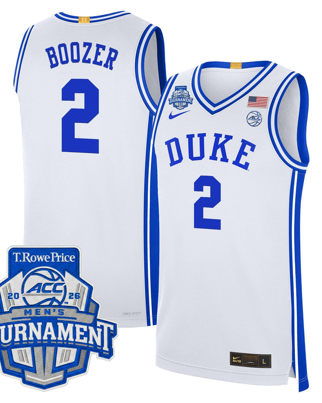 Men's Duke Blue Devils 2026 ACC Conference Tournament Champions Basketball Jersey - All Stitched