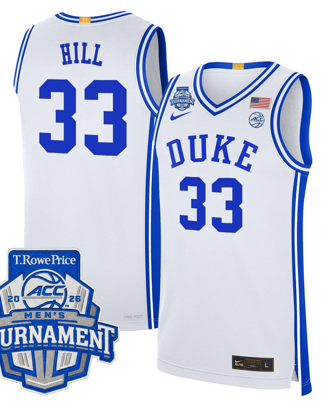 Men's Duke Blue Devils 2026 ACC Conference Tournament Champions Basketball Jersey - All Stitched