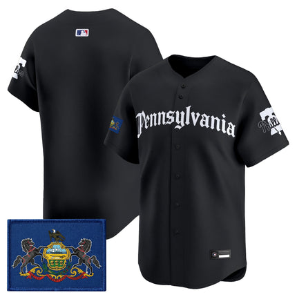 Men's Phillies 'Pennsylvania Gothic Edition' Vapor Premier Limited Jersey - All Stitched