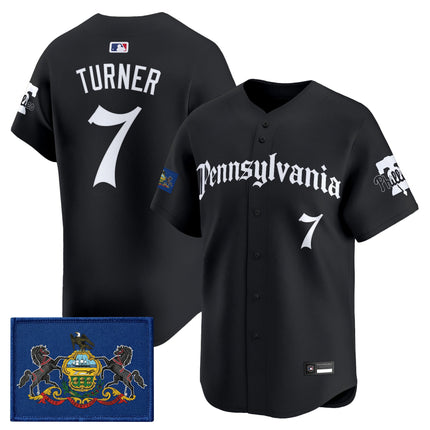 Men's Phillies 'Pennsylvania Gothic Edition' Vapor Premier Limited Jersey - All Stitched
