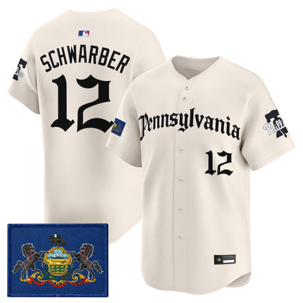 Men's Phillies 'Pennsylvania Gothic Edition' Vapor Premier Limited Jersey - All Stitched