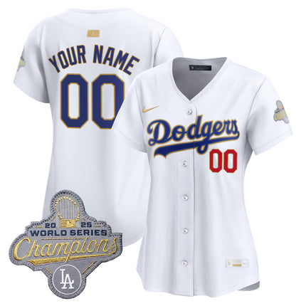 Los Angeles Dodgers "Gold Collection" Premier Limited Custom Jersey - All Stitched