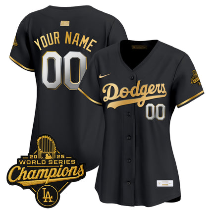 Los Angeles Dodgers "Gold Collection" Premier Limited Custom Jersey - All Stitched