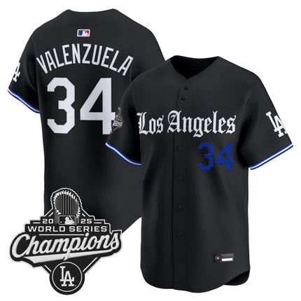 Los Angeles Dodgers "Gothic Edition" Vapor Premier Limited Jersey - All Stitched