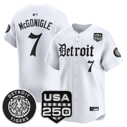 Men's Detroit Tigers ‘Gothic Edition’ Vapor Premier Limited Jersey - All Stitched