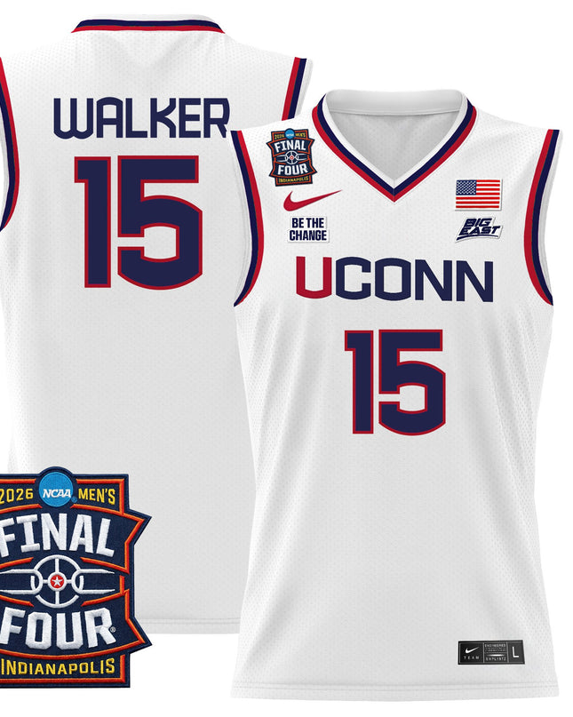 Men's UConn Huskies 2026 Final Four Patch Basketball Jersey - All Stitched