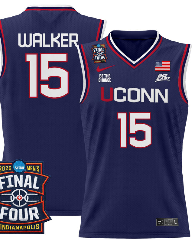 Men's UConn Huskies 2026 Final Four Patch Basketball Jersey - All Stitched