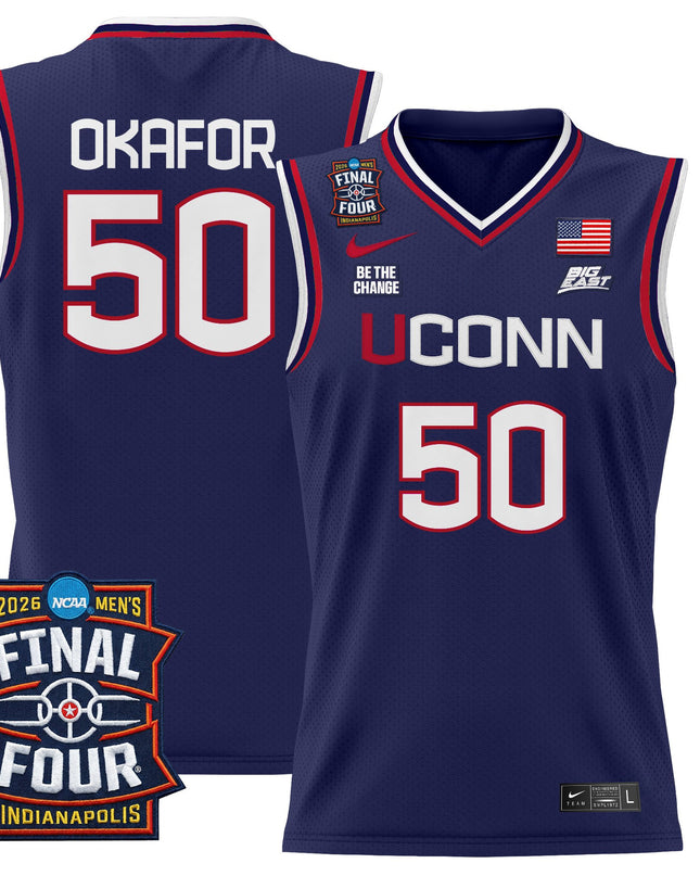 Men's UConn Huskies 2026 Final Four Patch Basketball Jersey - All Stitched