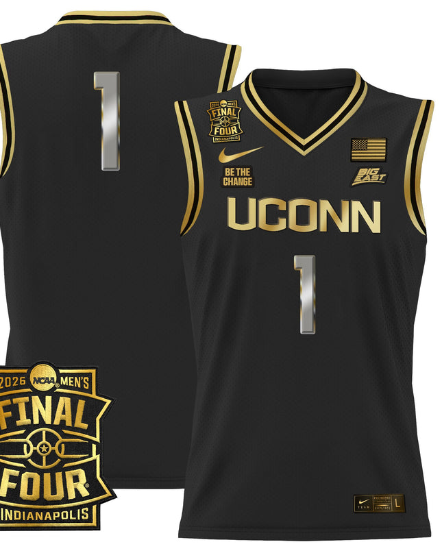 Men's UConn Huskies 2026 Final Four Patch Basketball Jersey - All Stitched
