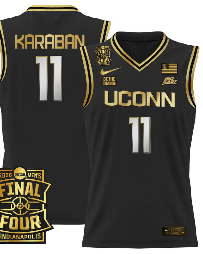 Men's UConn Huskies 2026 Final Four Patch Basketball Jersey - All Stitched
