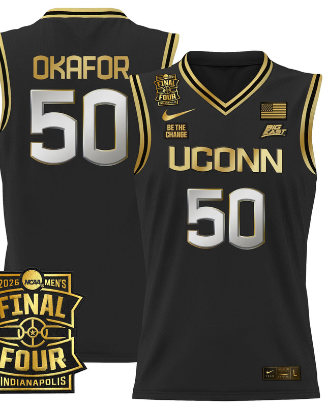 Men's UConn Huskies 2026 Final Four Patch Basketball Jersey - All Stitched
