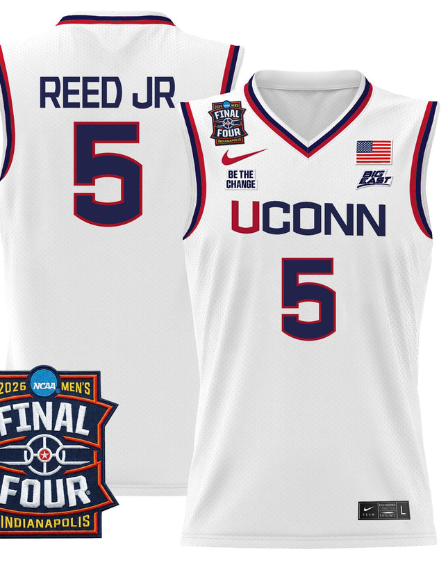 Men's UConn Huskies 2026 Final Four Patch Basketball Jersey - All Stitched