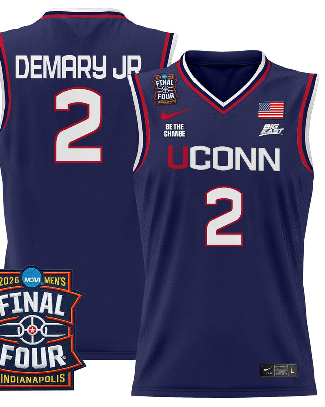 Men's UConn Huskies 2026 Final Four Patch Basketball Jersey - All Stitched