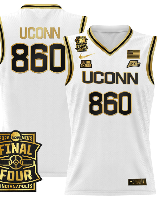 Men's UConn Huskies 2026 Final Four Patch Basketball Jersey - All Stitched