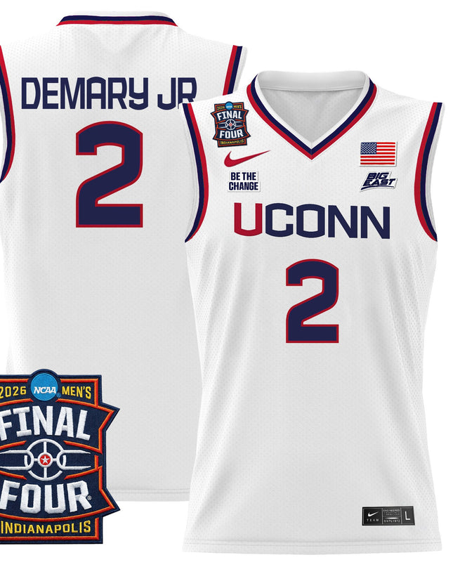 Men's UConn Huskies 2026 Final Four Patch Basketball Jersey - All Stitched