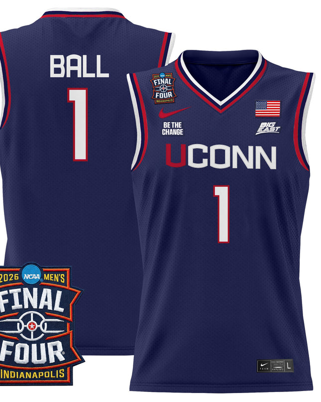 Men's UConn Huskies 2026 Final Four Patch Basketball Jersey - All Stitched
