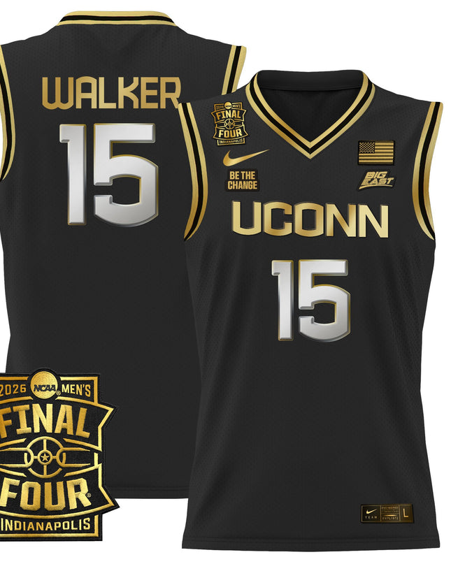 Men's UConn Huskies 2026 Final Four Patch Basketball Jersey - All Stitched