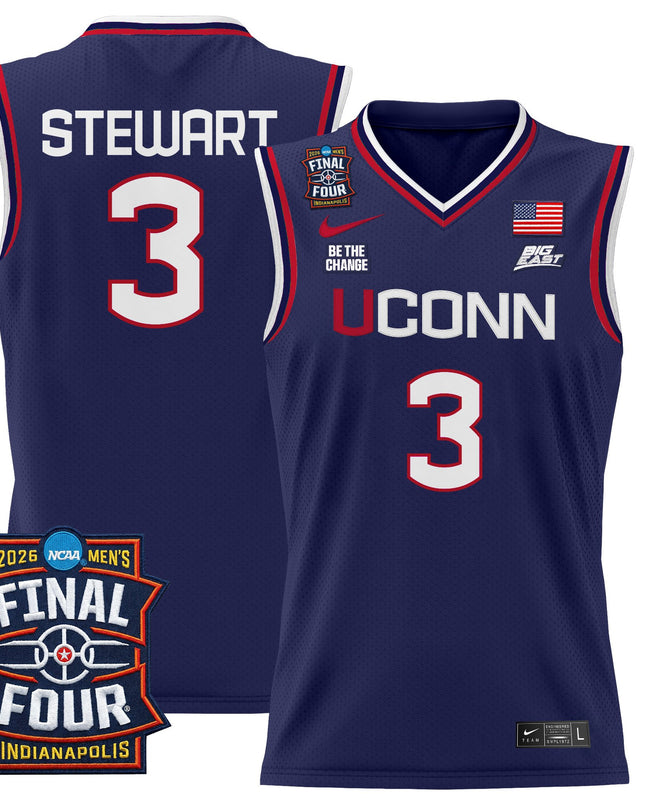 Men's UConn Huskies 2026 Final Four Patch Basketball Jersey - All Stitched