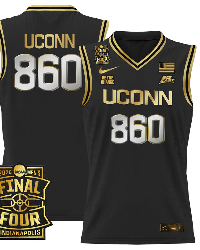 Men's UConn Huskies 2026 Final Four Patch Basketball Jersey - All Stitched