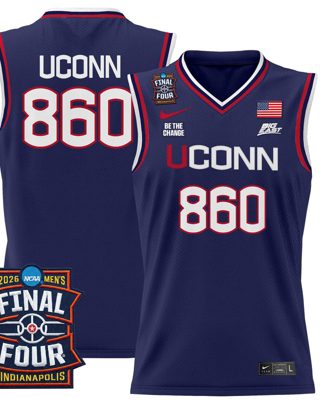Men's UConn Huskies 2026 Final Four Patch Basketball Jersey - All Stitched