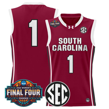 Men's Size South Carolina Gamecocks 2026 Women's Tournament Final Four Basketball Jersey - All Stitched