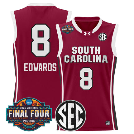 Men's Size South Carolina Gamecocks 2026 Women's Tournament Final Four Basketball Jersey - All Stitched