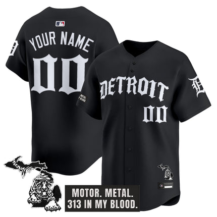 Detroit Tigers 'Old English Edition' Vapor Premier Limited Custom Jersey - All Stitched