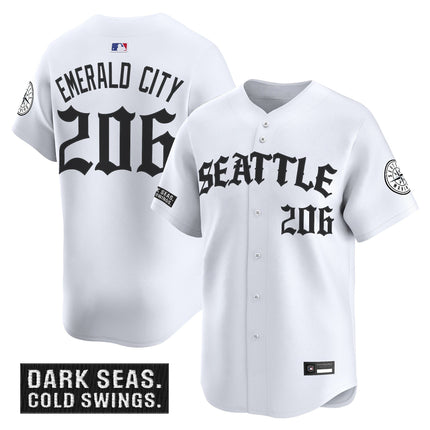 Men's Seattle Mariners 'Old English Edition' Vapor Premier Limited Jersey - All Stitched