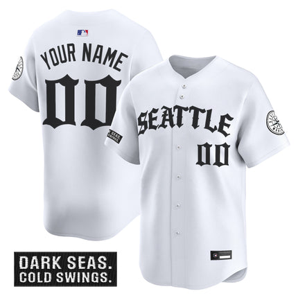 Seattle Mariners 'Old English Edition' Vapor Premier Limited Custom Jersey - All Stitched