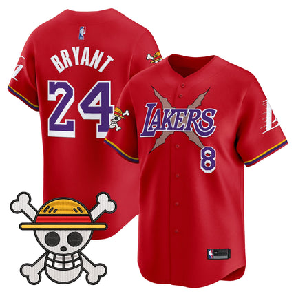 Men's Los Angeles Lakers x One Piece Vapor Baseball Jersey - Stitched