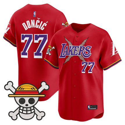 Men's Los Angeles Lakers x One Piece Vapor Baseball Jersey - Stitched