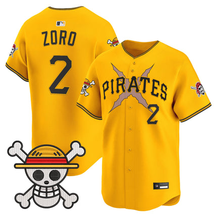 Men's Pittsburgh Pirates x One Piece Vapor Premier Limited Jersey - Stitched