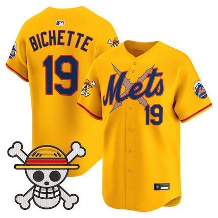 Men's New York Mets x One Piece Vapor Premier Limited Jersey - Stitched