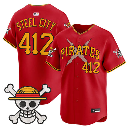 Men's Pittsburgh Pirates x One Piece Vapor Premier Limited Jersey - Stitched