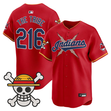 Men's Cleveland Indians x One Piece Vapor Premier Limited Jersey - Stitched