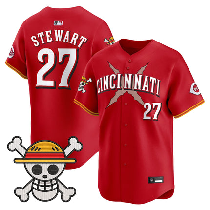 Men's Cincinnati Reds x One Piece Vapor Premier Limited Jersey - Stitched