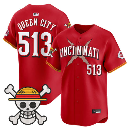 Men's Cincinnati Reds x One Piece Vapor Premier Limited Jersey - Stitched