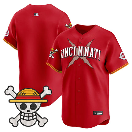 Men's Cincinnati Reds x One Piece Vapor Premier Limited Jersey - Stitched