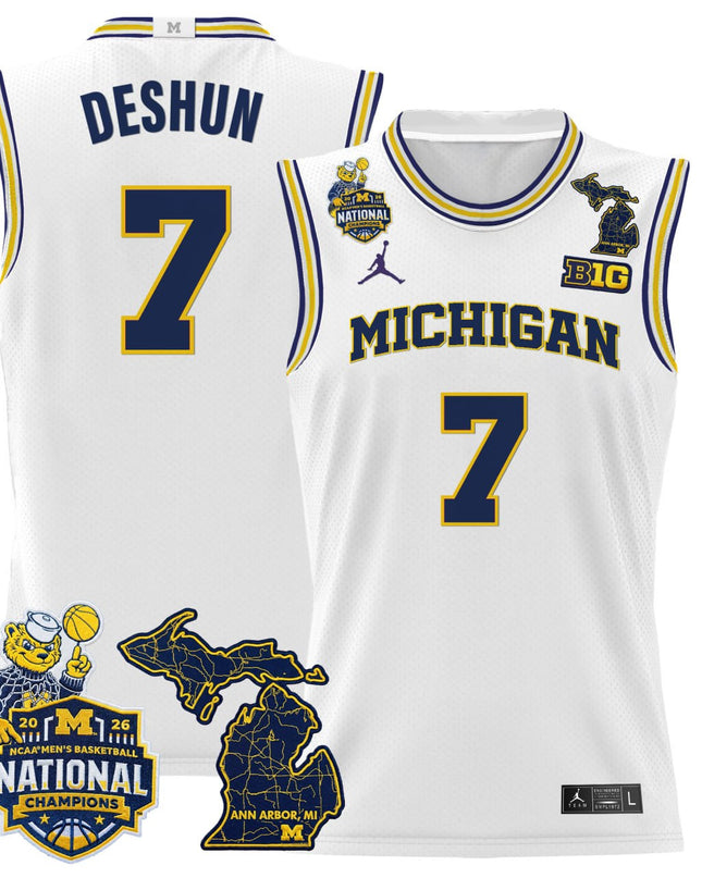 Michigan Wolverines Customized Basketball Jersey - All Stitched