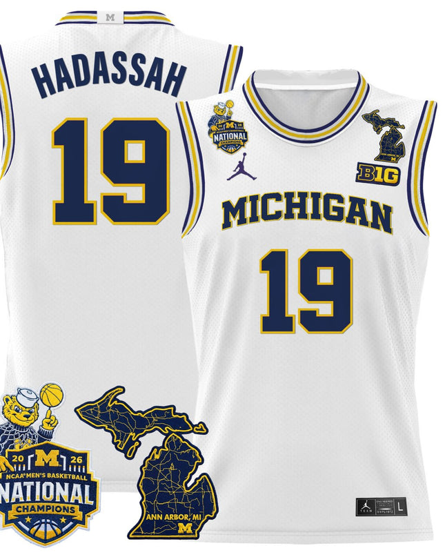Michigan Wolverines Customized Basketball Jersey - All Stitched